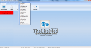 Menu laporan software apotek 3 harga