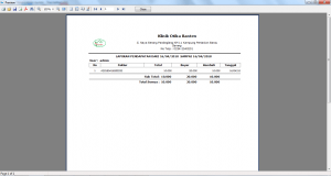 hasil cetak laporan pendapatan software apotek 3 harga