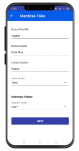 Identitas Toko