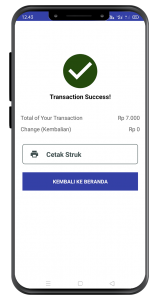 Proses Cetak Struk